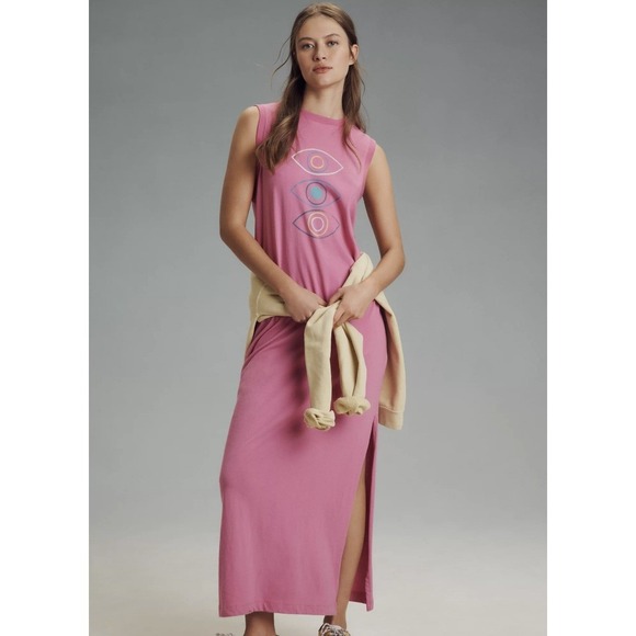 NEW Spiritual Gangster Mulholland Mesmerize Seeing Eye T-Shirt Dress Small